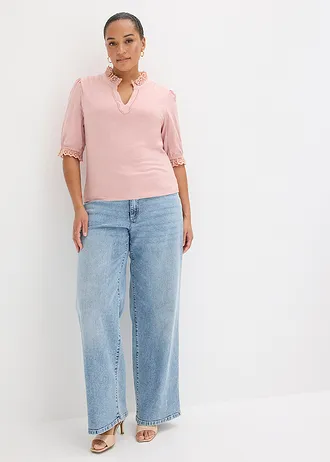 Longsleeve van puur katoen, Kleur: asroze