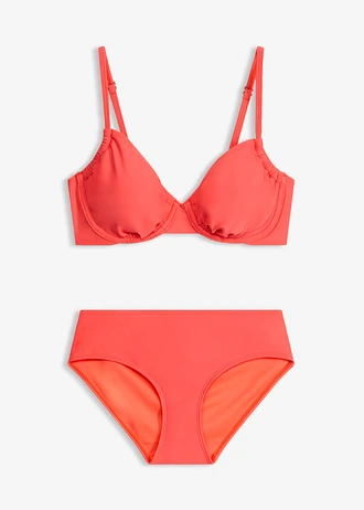 Beugel bikini (2-dlg. set), Kleur: kreeftrood