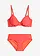 Costum de baie cu armătură (set/2 piese), culoare: roz-corai