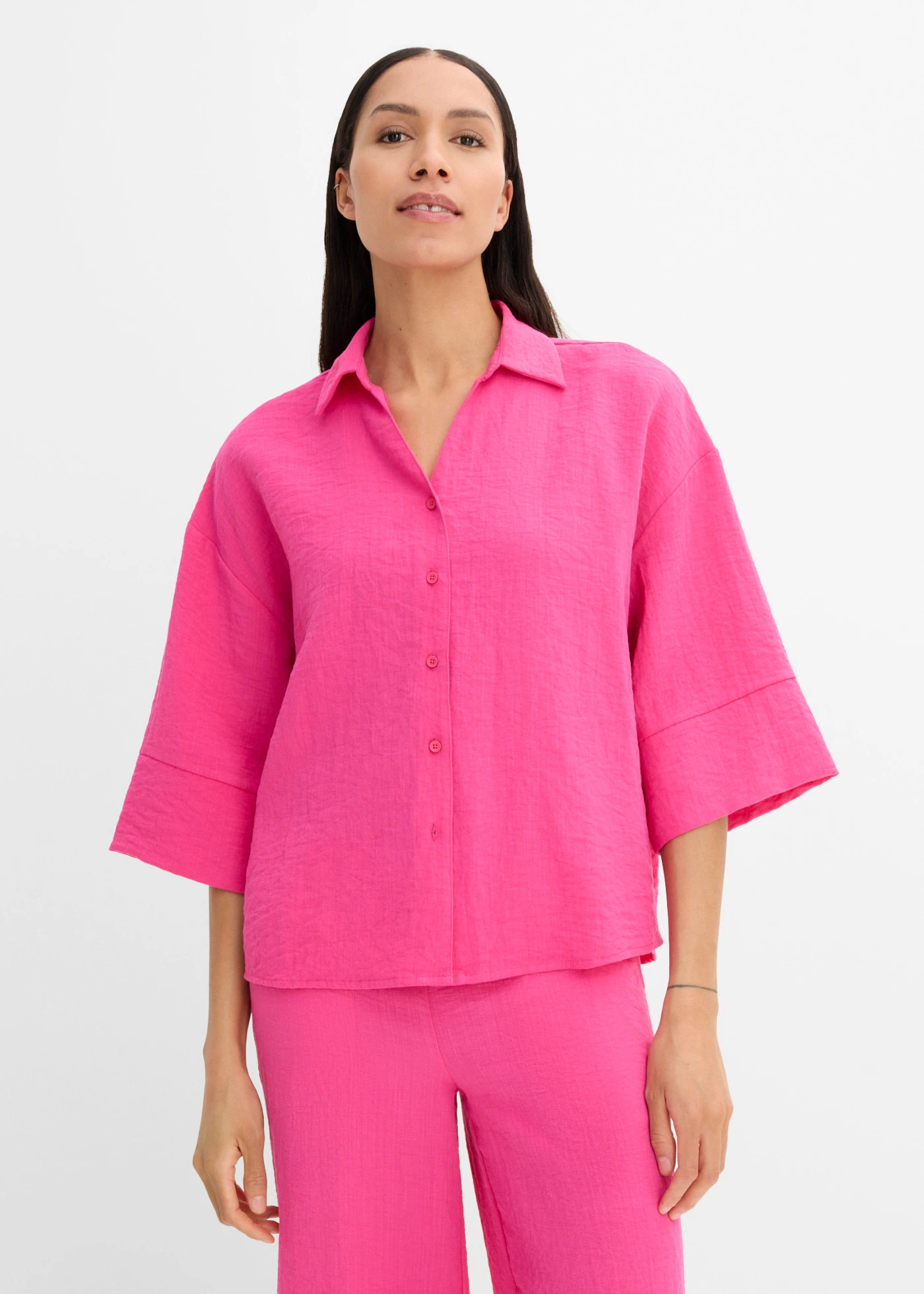 Chemisier oversize • fuchsia • Boutique bonprix