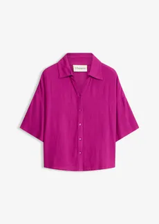Korte strandblouse van soepele viscose • lila • bonprix online shop