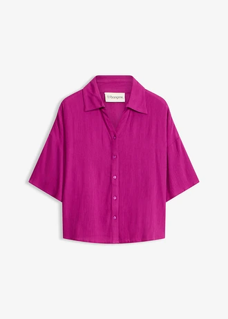 Plážová blúzka s krátkym rukávom z viskózy • orchideovo fialová • obchod bonprix