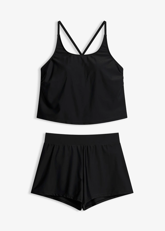 Costum baie tankini cu șort de baie (set/2piese) cu uscare rapidă