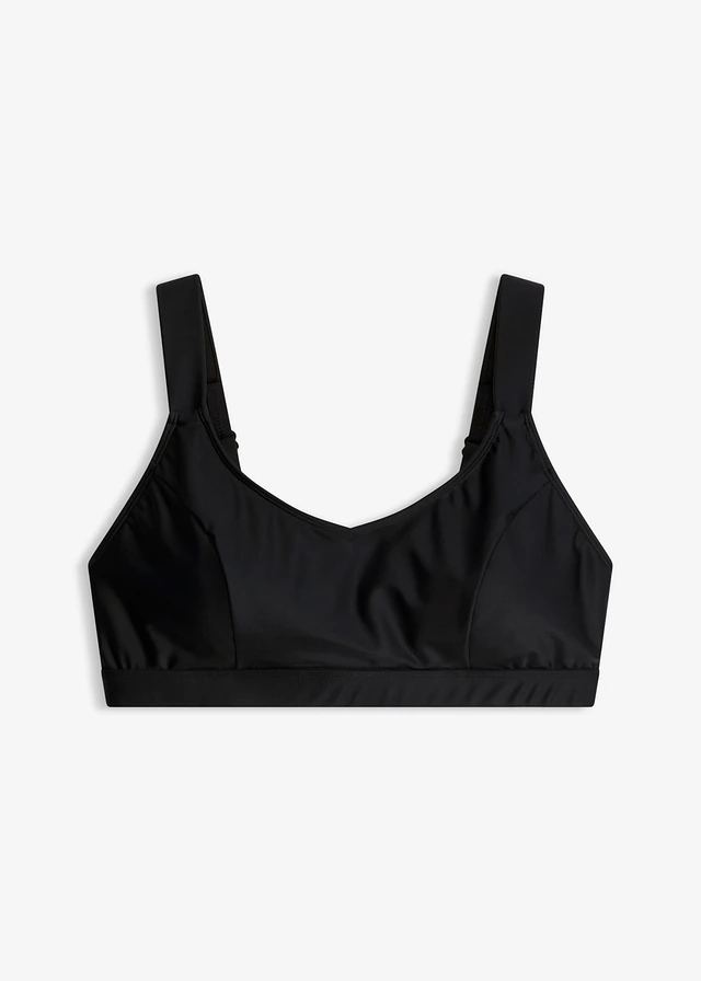 Zabudowany biustonosz bikini, szybkoschnący • czarny • sklep bonprix