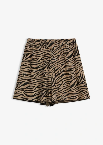 Strandshort van glanzende stof
