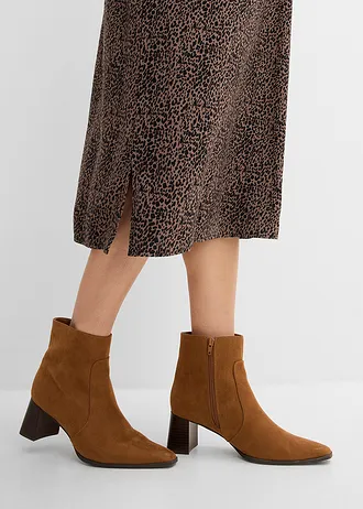 Ensemble robe et pull 3en1 pour la grossesse et l’allaitement (ens. 2 pces) • brun argile-noir léopard • Boutique bonprix