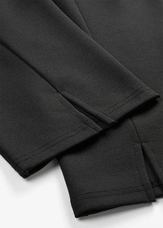 Pantaloni capri din material Punto di Roma • negru • magazin bonprix