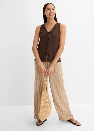 Top texturé • marron foncé • Boutique bonprix