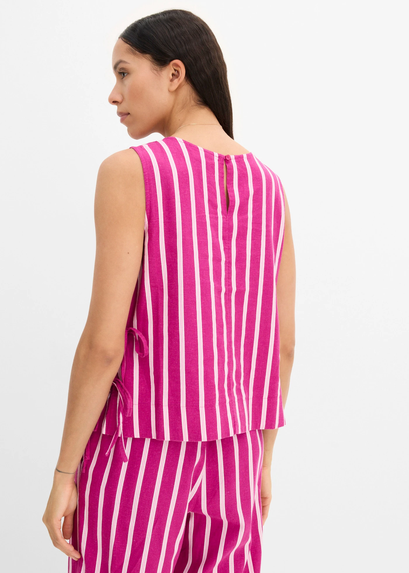 Blouse, gestreept • fuchsiapink-roze verticaal gestreept • bonprix online shop