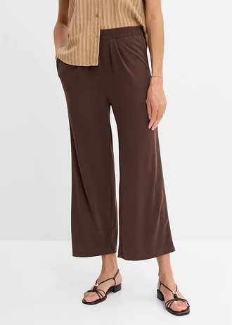 Pantalon en jersey • marron foncé • Boutique bonprix