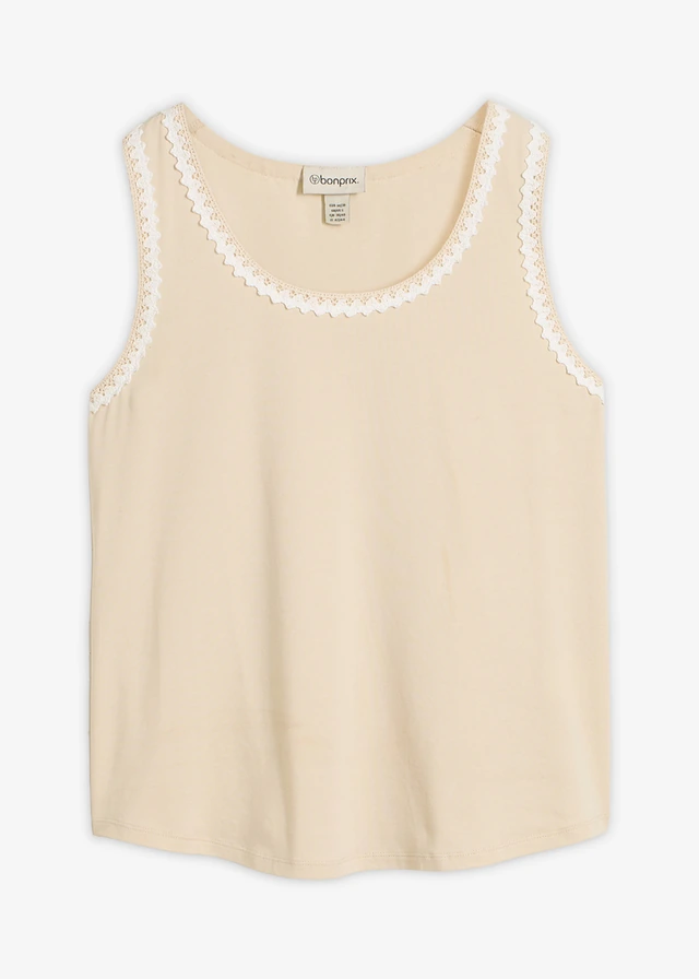Tanktop • lichtsand-wolwit • bonprix online shop