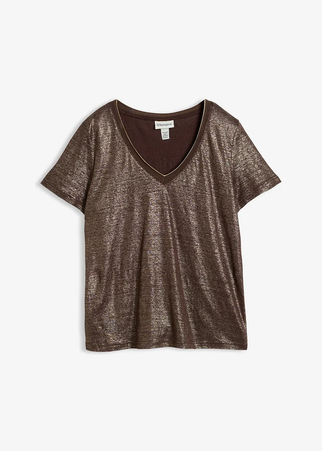 T-shirt 100% lin avec lurex