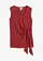 Top cache-cœur, 100% lin, Couleur: rouge désert