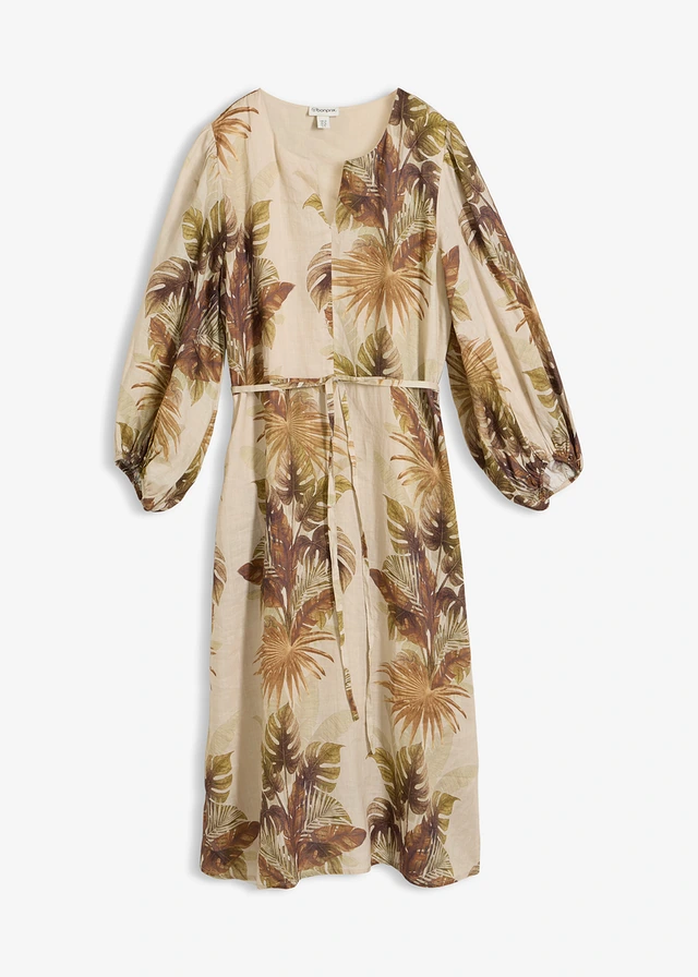 Robe longue en ramie