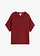 Pull ajouré en coton et lin, Couleur: rouge désert