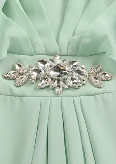 Robe en mousseline avec strass • menthe cristal • Boutique bonprix