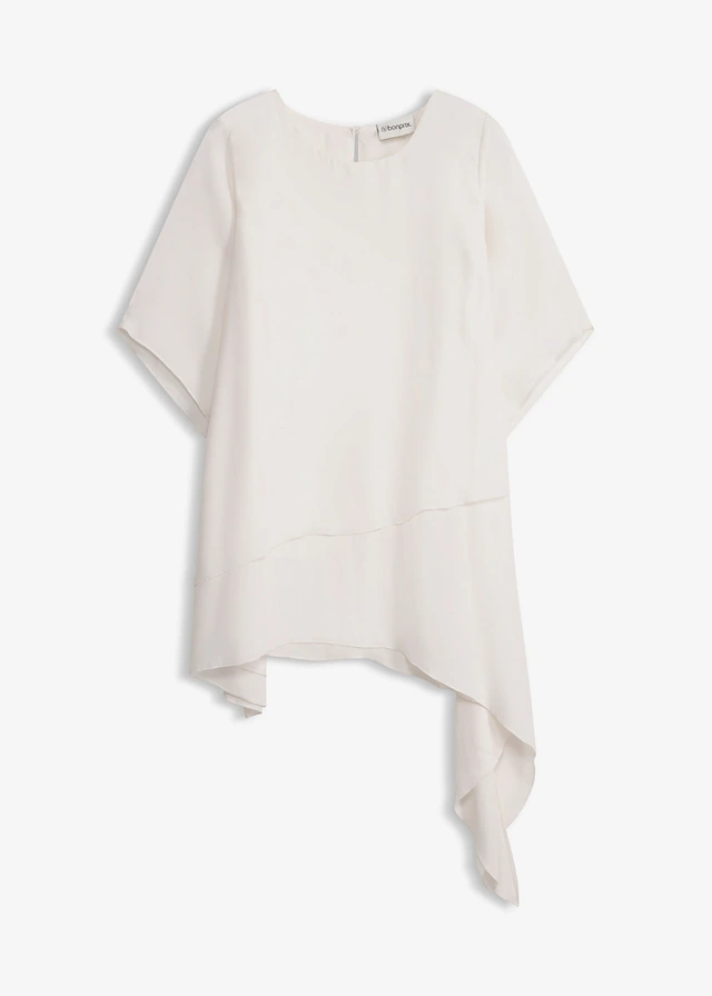 Blouse à pans, look superposé, Couleur: écru