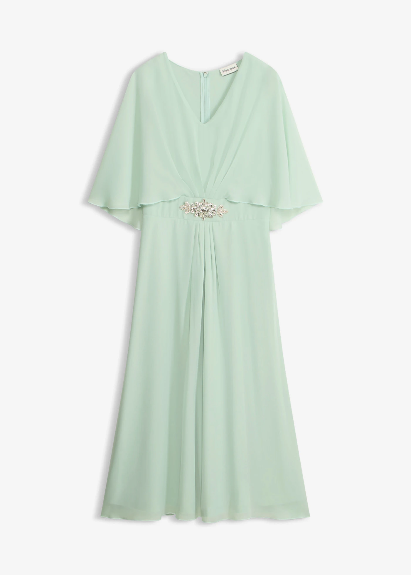 Robe en mousseline avec strass • menthe cristal • Boutique bonprix