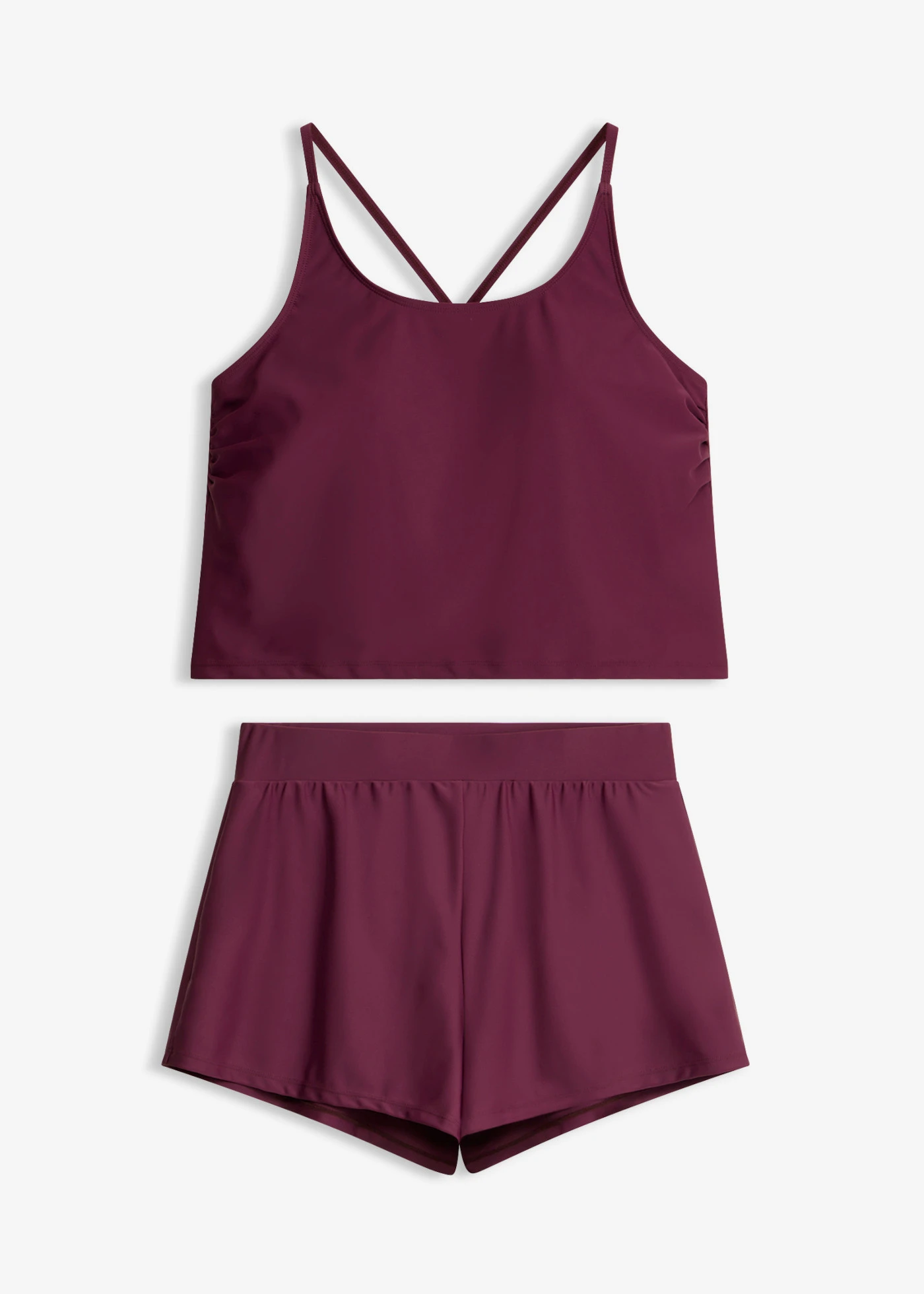 Tankini met zwemshort, sneldrogend (2-dlg. set) • bessen • bonprix online shop