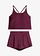 Tankini met zwemshort, sneldrogend (2-dlg. set), Kleur: bessen