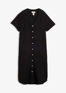 Blousejurk van zachte mousseline • zwart • bonprix online shop