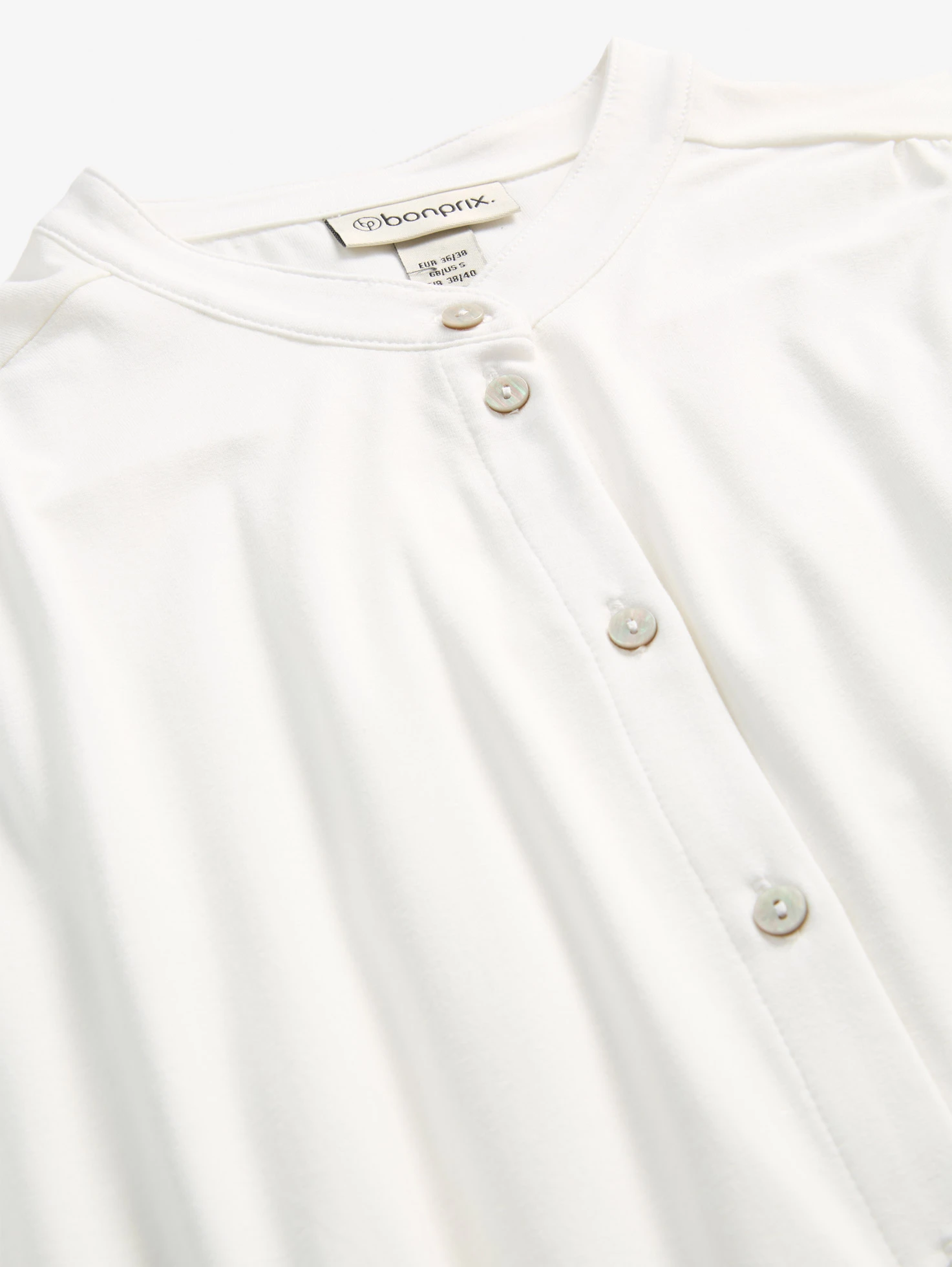 Chemisier doux en jersey viscose • ecru • Boutique bonprix