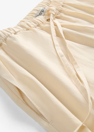Pantaloni culotte din bumbac organic 100% • bej nisipiu mat • magazin bonprix
