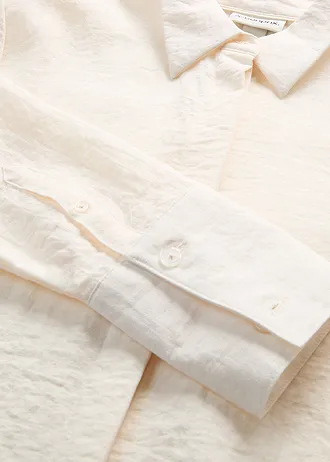 Lange blouse in een zachte viscosemix • wolwit • bonprix online shop