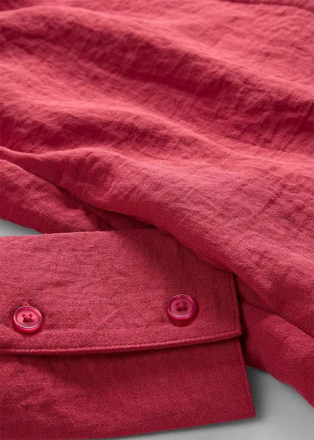 Chemisier long et doux, viscose majoritaire • rouge cerise • product-page.page-title-suffix