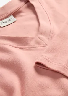 Boxy tričko z těžké organické bavlny • pudrově hnědá • bonprix obchod