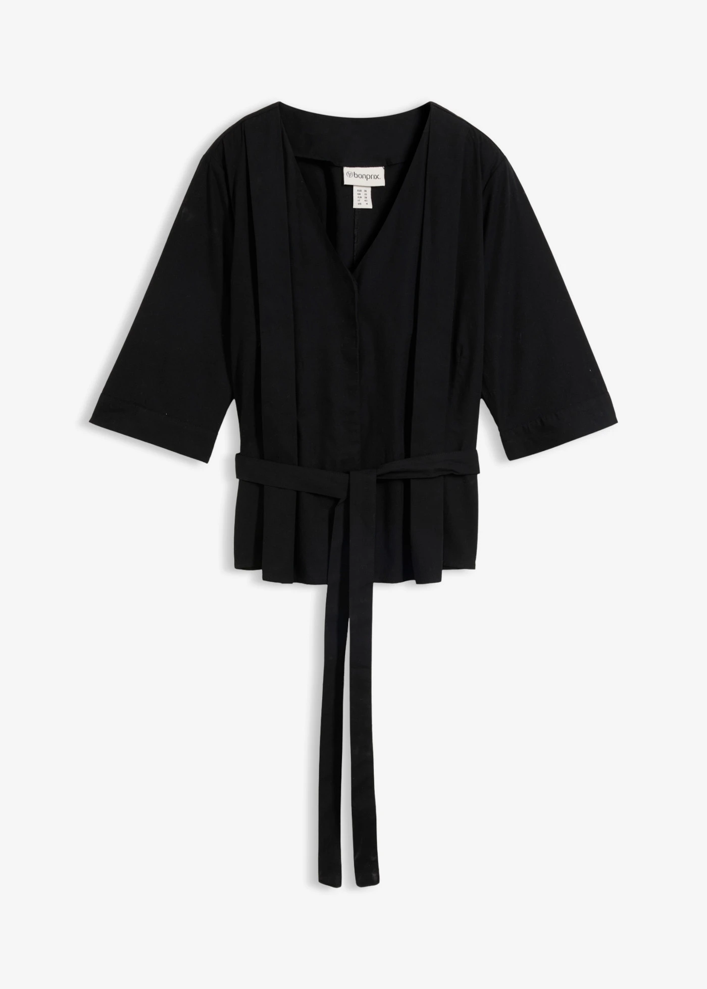 Chemisier 100% coton • noir • Boutique bonprix