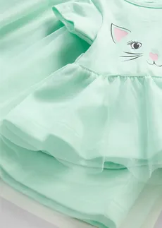 Robe en jersey fille et robe de poupée (ens. 2 pces) 100% coton, Couleur: mauve