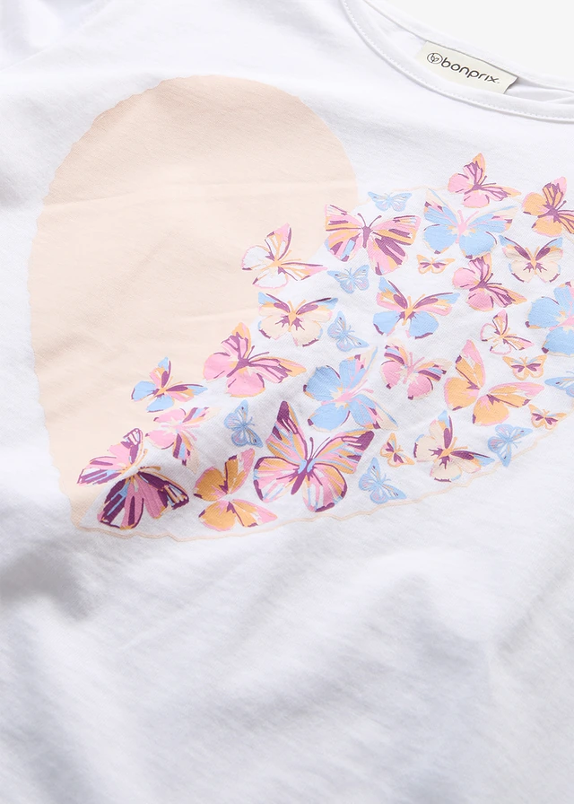 T-shirt 100% coton • blanc imprimé • product-page.page-title-suffix