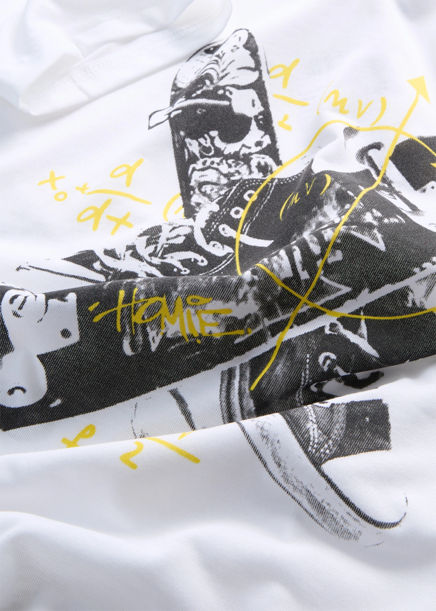 Jongens T-shirt met skater-print • wit met print • bonprix online shop