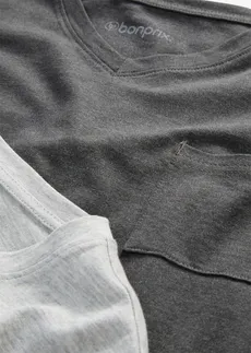 Krátké pyžamo s bavlnou (4dílná souprava) • světle šedý melír + antracitový melír • bonprix obchod