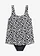 Maillot 1 pièce, style tankini, Couleur: noir / blanc