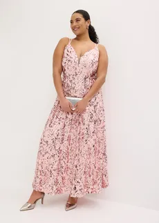 Robe de soirée avec broderies de sequins, Couleur: rose