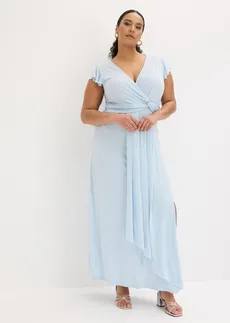 Robe longue, Couleur: bleu poudré