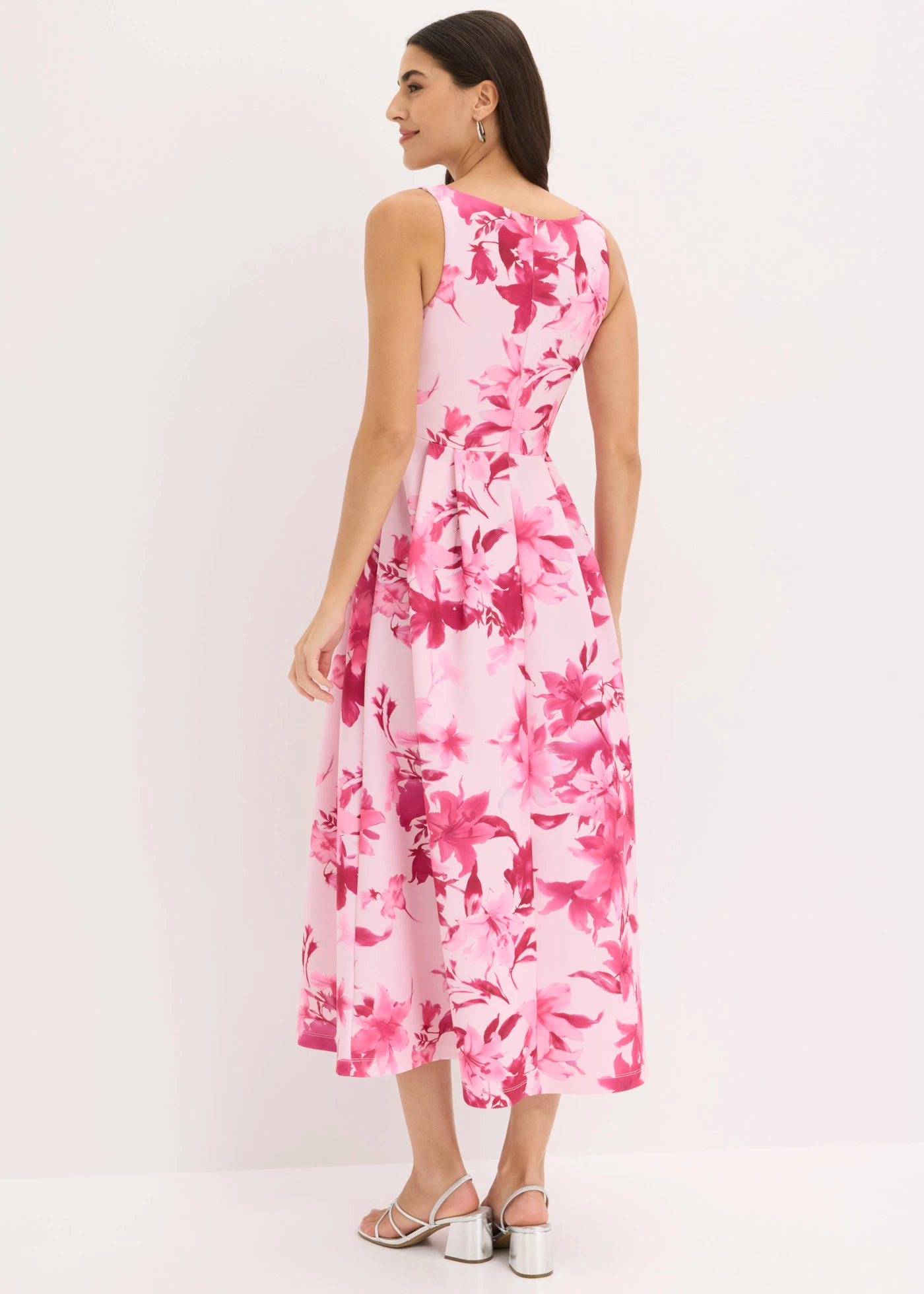 Robe longue • rose-fuchsia floral • Boutique bonprix