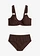 Bikini minimizer na szerokich ramiączkach (komplet 2-cz.), kolor: ciemnobrązowy