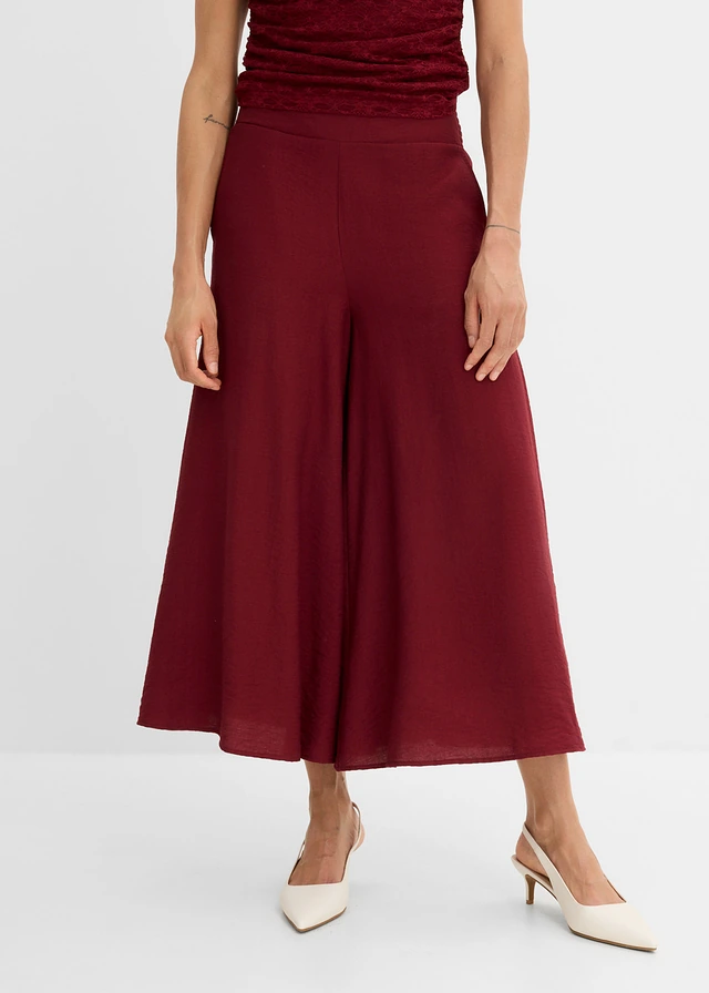 Jupe-culotte en viscose mélangée • rouge rubis • product-page.page-title-suffix