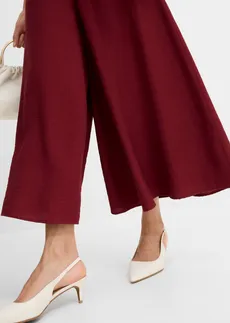 Jupe-culotte en viscose mélangée • rouge rubis • Boutique bonprix
