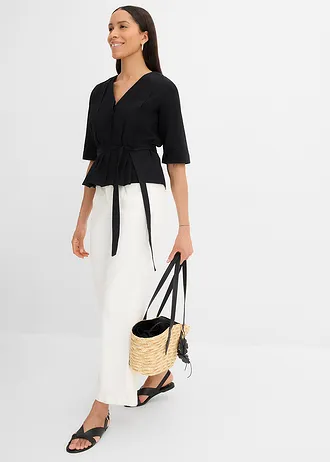 Blouse van katoen • zwart • bonprix online shop