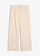 Pantalon large en tissu piqué, Couleur: beige galet