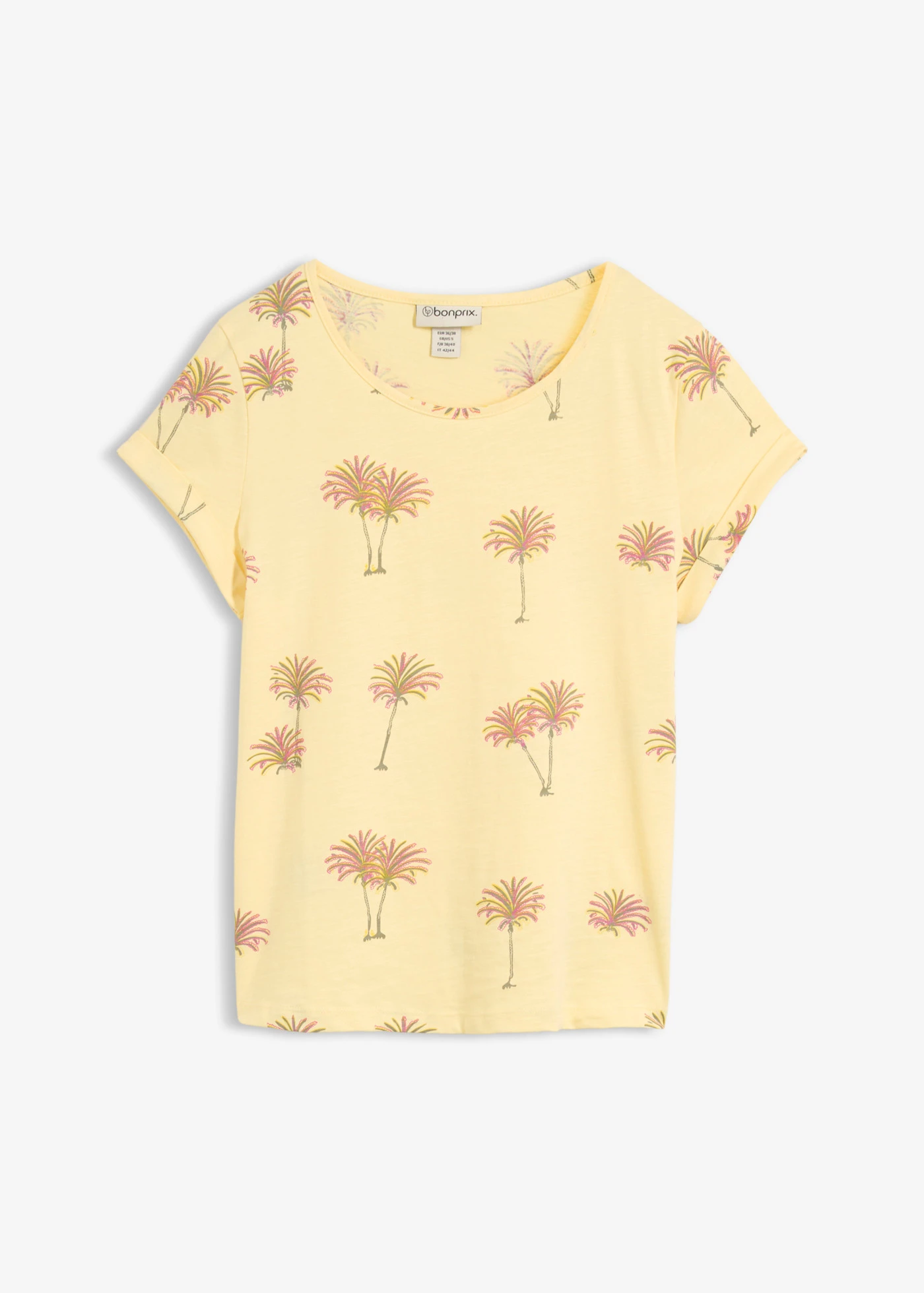 T-shirt 100% coton • écru imprimé • Boutique bonprix