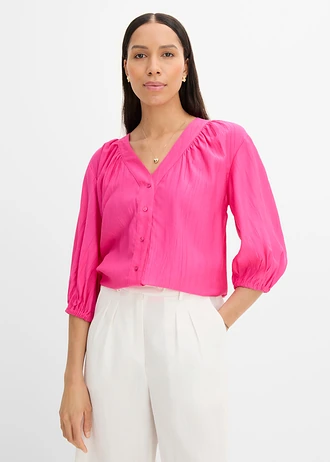 Chemisier doux et oversize • fuchsia • Boutique bonprix
