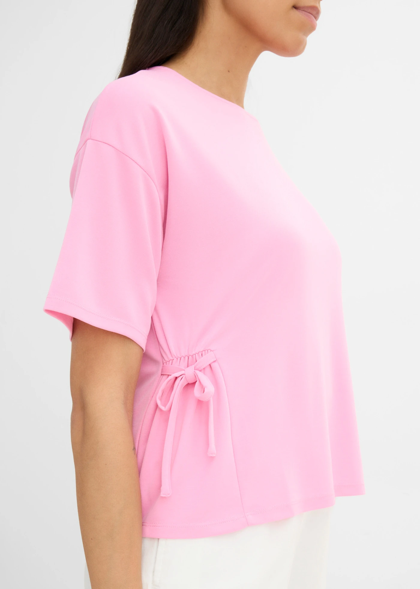 Tricou din amestec moale de viscoză • roz • magazin bonprix