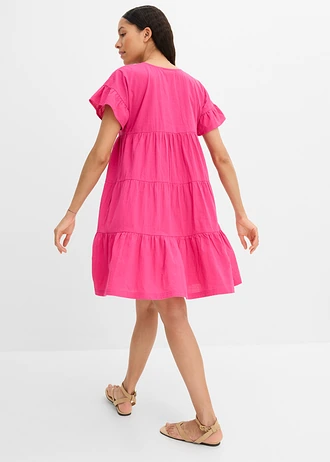 Robe 100% coton, Couleur: fuchsia