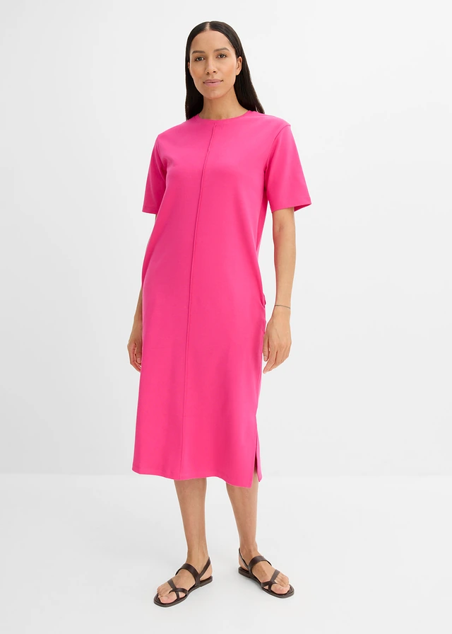 Jersey jurk van puur biologisch katoen, Kleur: pinklady