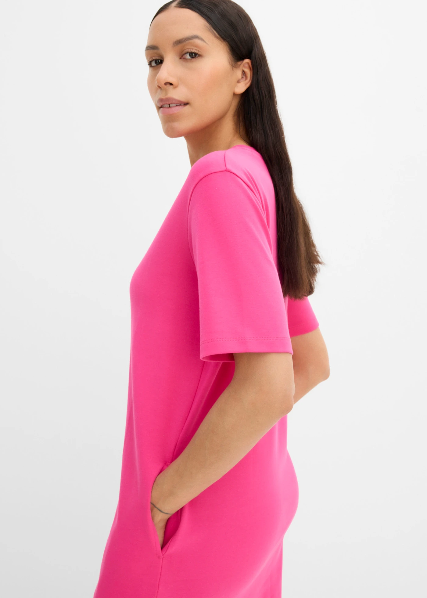 Robe en jersey 100% coton • fuchsia • Boutique bonprix